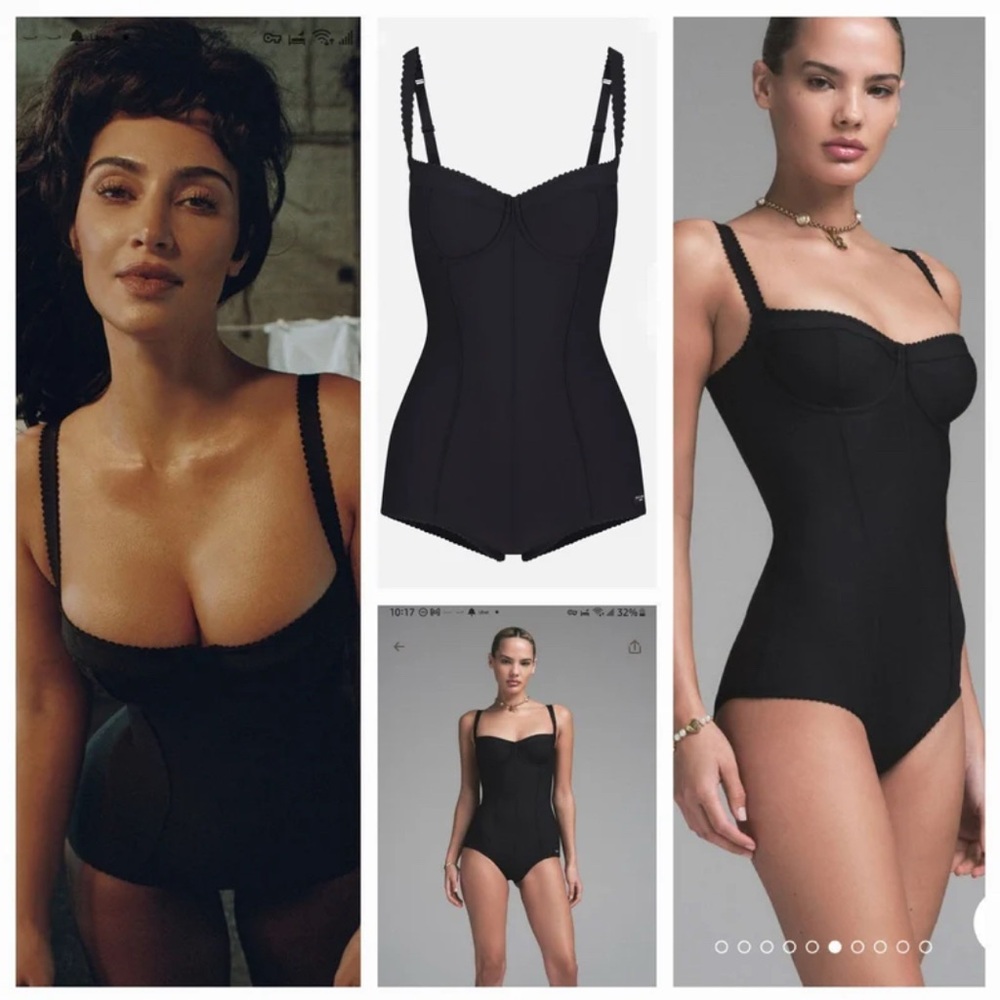 ♡DOLCE & GABBANA™ x SKIMS™ ☆Body Contouring Bodysuit☆ in Onyx♡ Size XL♡ BNWT♡